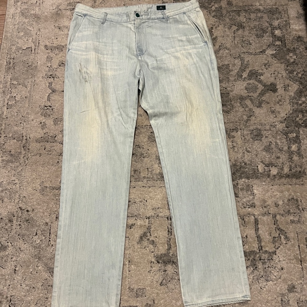 AG Green Label Light Wash Slim Khaki Sz 40R